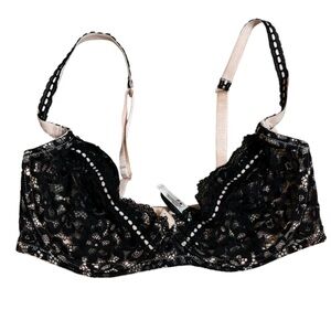 Adore me black/nude lace bra 34DD